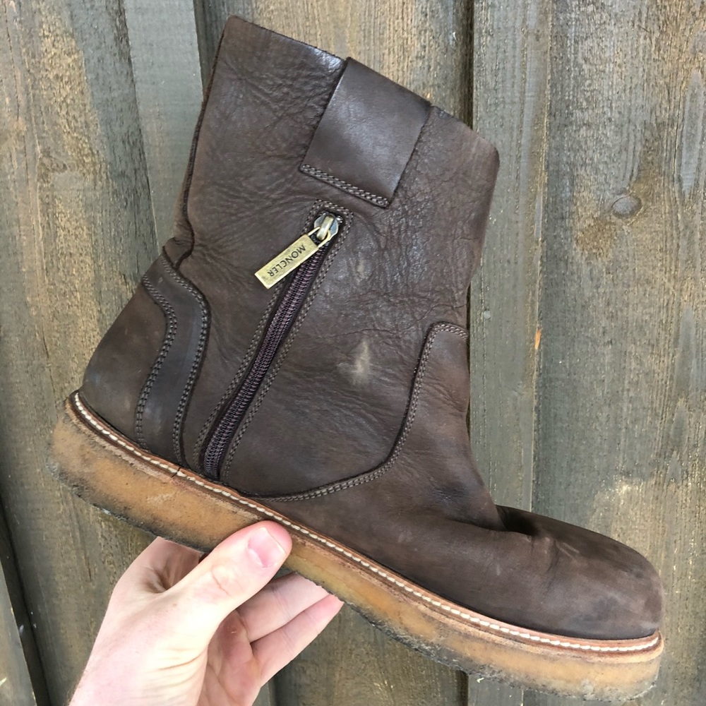 Men’s Moncler Leather Boots/Shoes